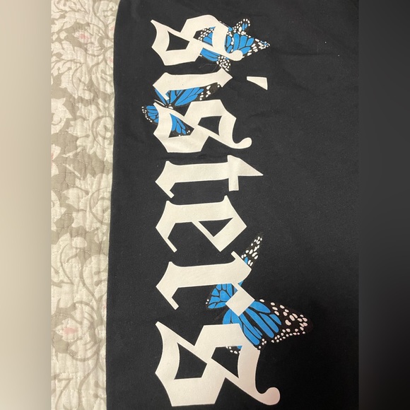 James Charles Black Butterfly Sweatpants - Picture 2 of 4